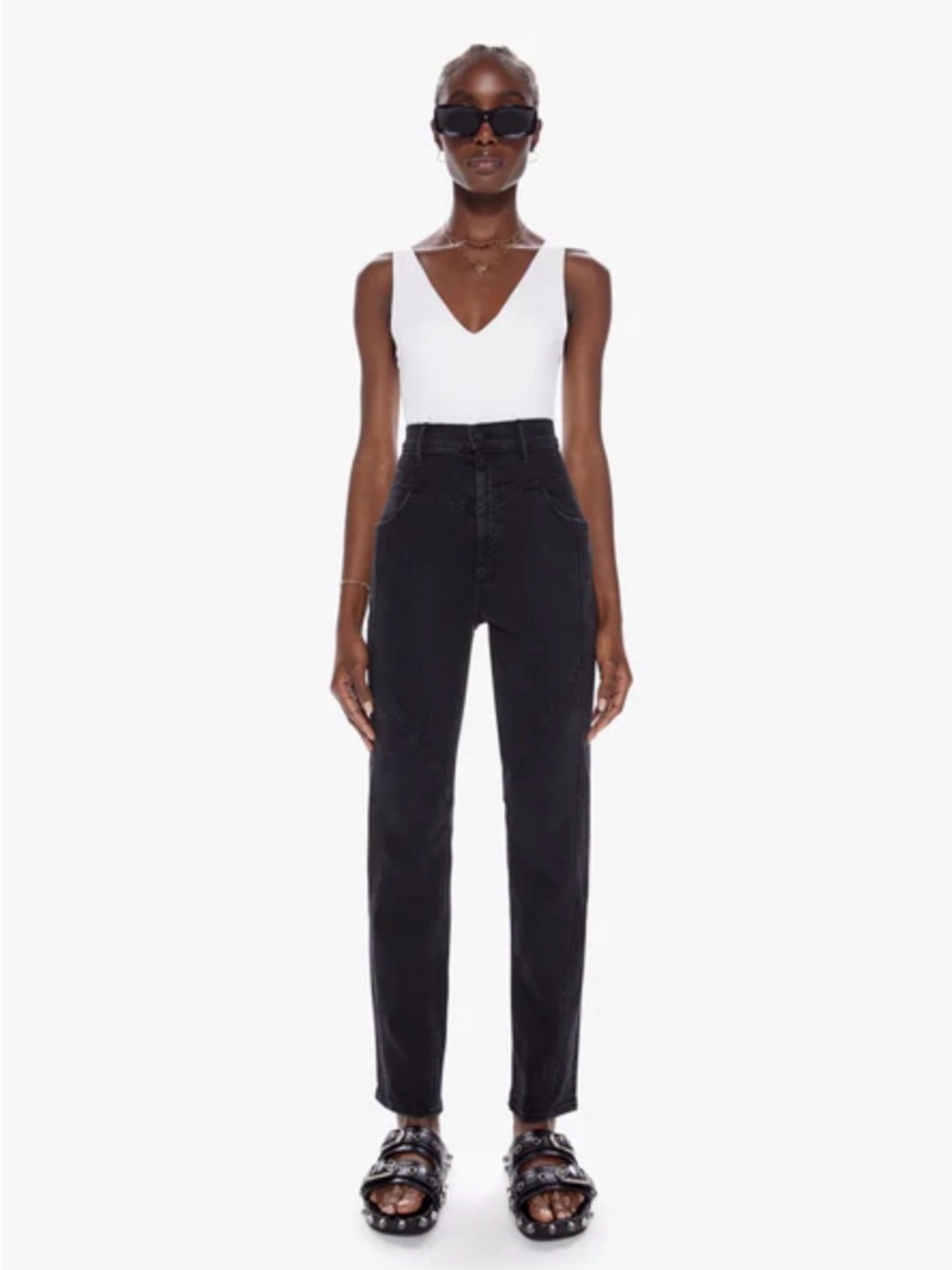 MOTHER HIGH WAISTED POINTY STUDY NERDY - VROOM size 29